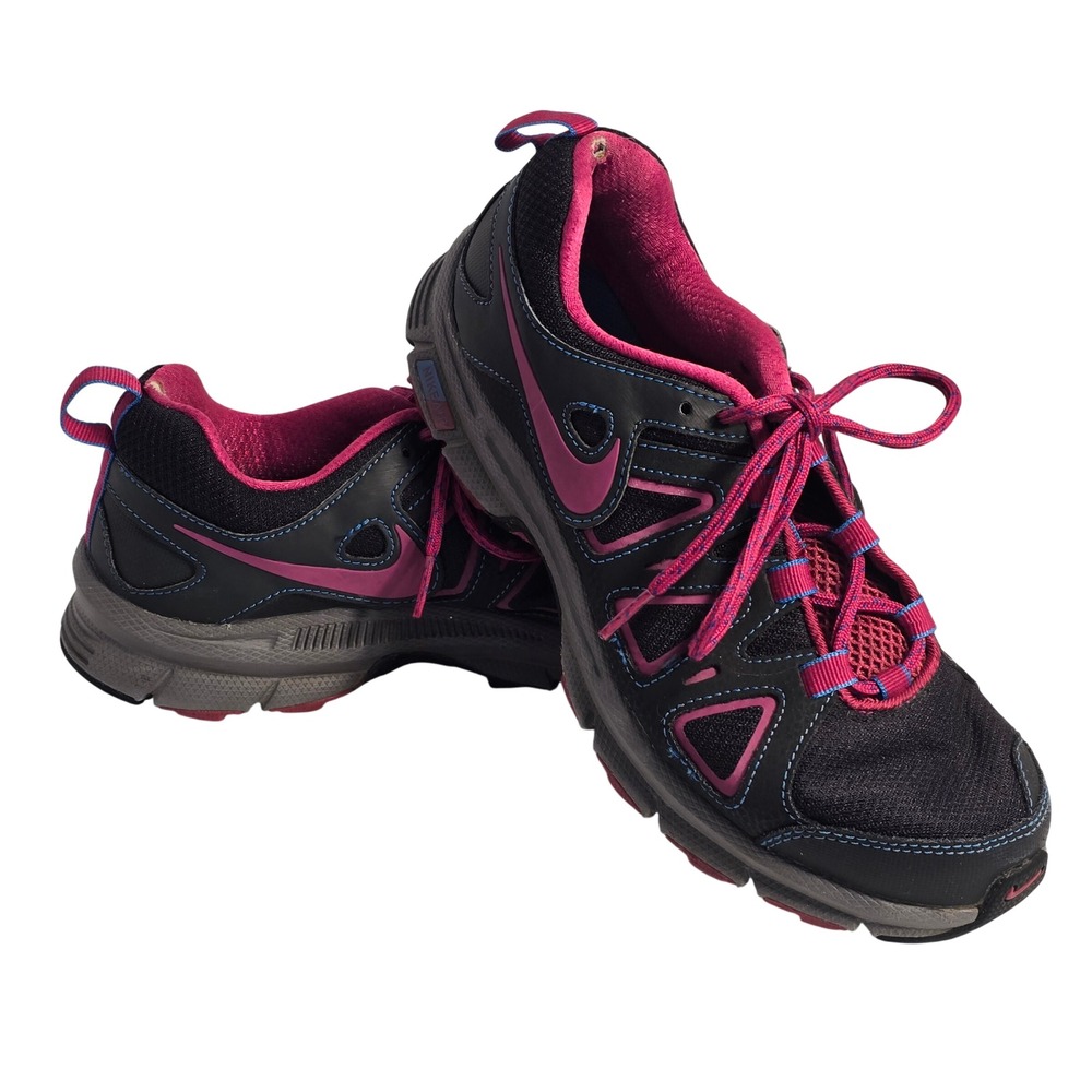 Nike Air Alvord 10 Womens size‎ 8 Trail Running Shoes Black Pink Blue 443847-010